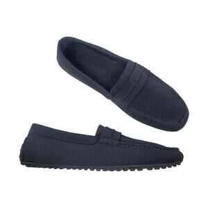 Rothy's The Driving Loafer in Black Slip On Comfort Shoes Knit Washable Size 14